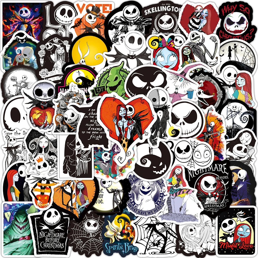 10/30/50pcs Disney The Nightmare Before Christmas Cartoon Cool Graffiti Stickers for Kids Toys Halloween Gift Decoration Decals
10/30/50pcs Disney The Nightmare Before Christmas Cartoon Cool Graffiti Stickers for Kids Toys Halloween Gift Decoration Decals