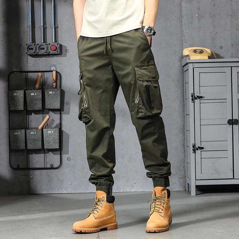 Summer New Tide Cotton Casual Pants For Men Slim Fit Elastic Thin Loose Sports Overalls Male Safari Cagro Pants
Summer New Tide Cotton Casual Pants For Men Slim Fit Elastic Thin Loose Sports Overalls Male Safari Cagro Pants