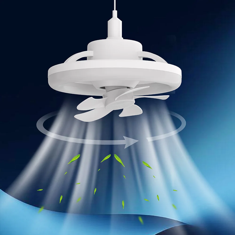 Ceiling Fan with LED Light E27 Remote Control Ceiling Lamp Dimming LED Light Adjustable Speed Cooling Fan 360° Rotation Fan Lamp
Ceiling Fan with LED Light E27 Remote Control Ceiling Lamp Dimming LED Light Adjustable Speed Cooling Fan 360° Rotation Fan Lamp