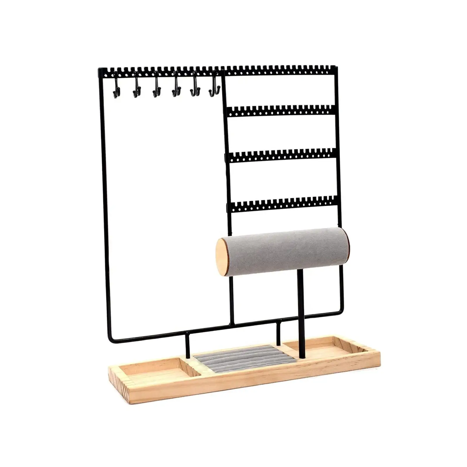 

Earring Holder Large Capacity 108 Holes Earring Collection Holder Metal Jewelry Rack for Bangles Pendant Ear Studs Watches Ring