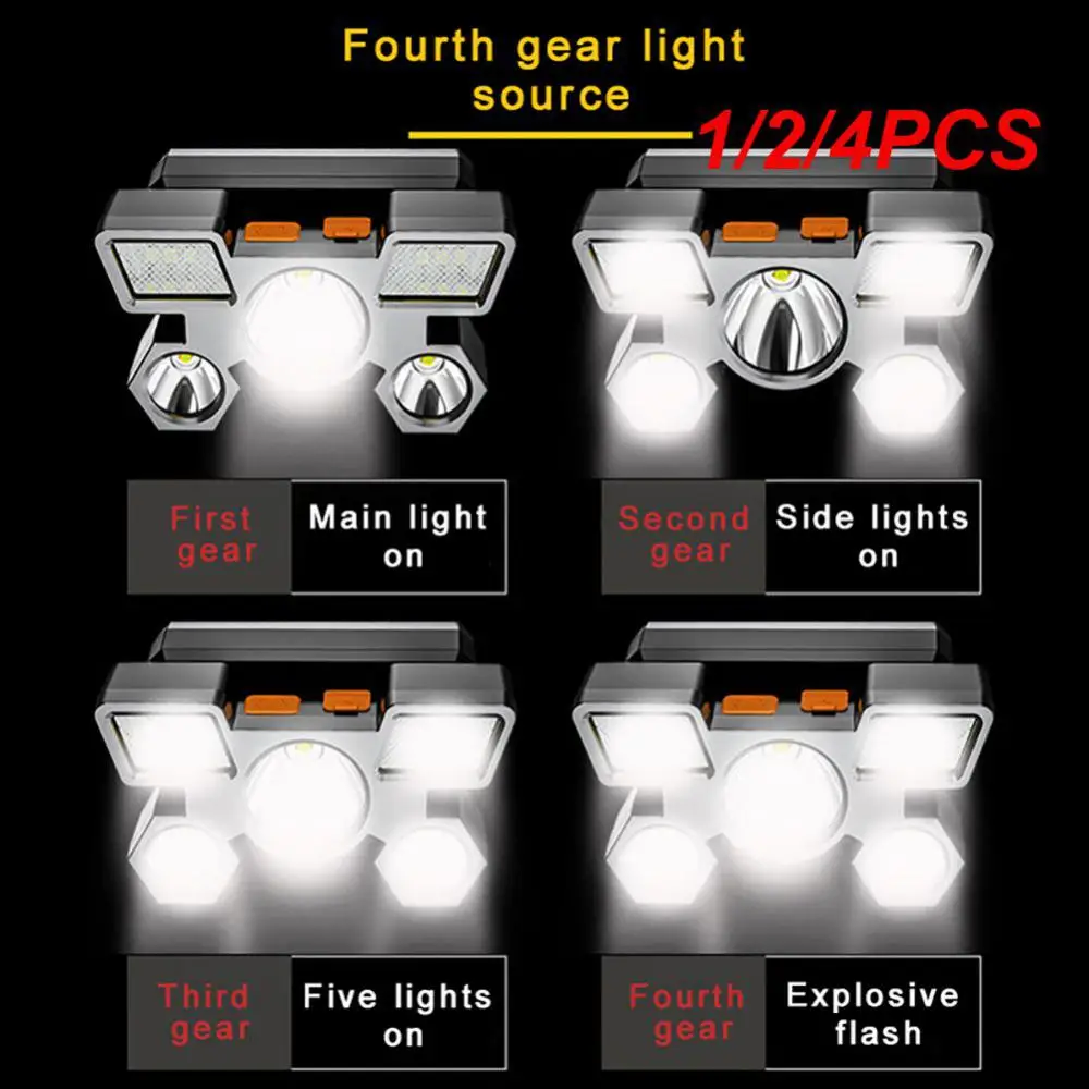 1/2/4PCS new Led Five-Head Headlight Strong Light Super Bright Rechargeable Fishing Lamp Head-Mounted Long-Range Mine Lamp
1/2/4PCS new Led Five-Head Headlight Strong Light Super Bright Rechargeable Fishing Lamp Head-Mounted Long-Range Mine Lamp