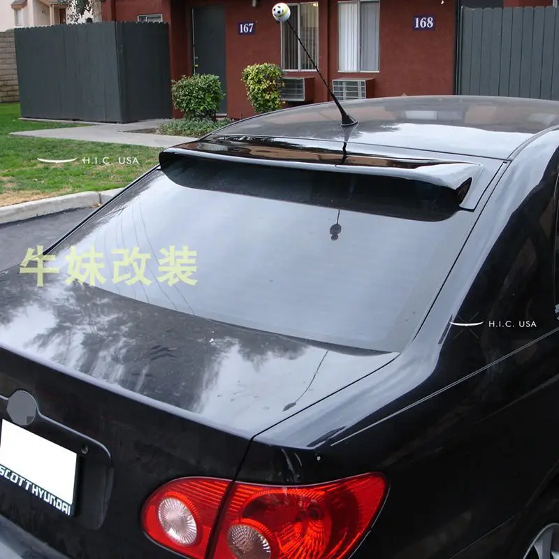 for Toyota Corolla EX roof spoiler 2001-2013 high quality PMMA material car visor rear wing rear spoiler 
for Toyota Corolla EX roof spoiler 2001-2013 high quality PMMA material car visor rear wing rear spoiler