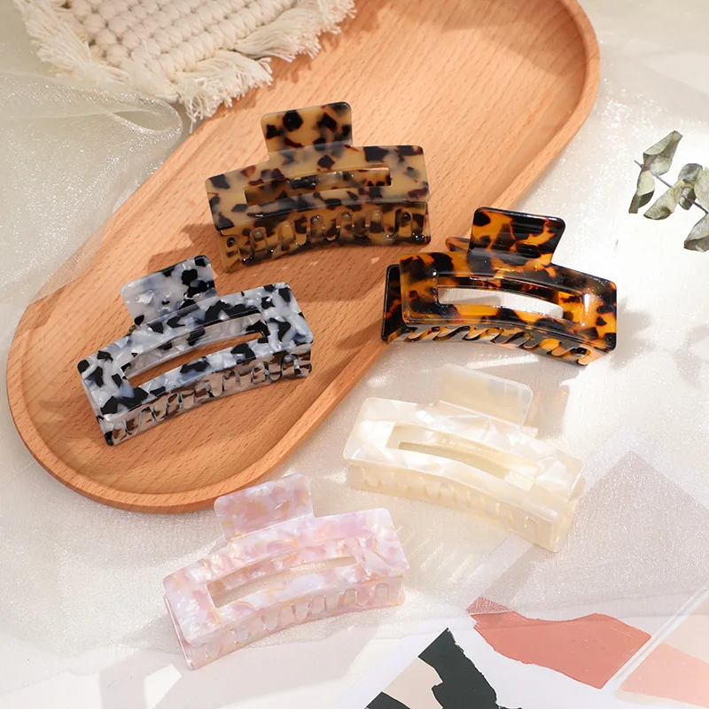 Chengxi Hair Claw 2021 New Retro Fashion Decorative Hairpin Leopard Print Acetate Hair Clip Accessories
Chengxi Hair Claw 2021 New Retro Fashion Decorative Hairpin Leopard Print Acetate Hair Clip Accessories