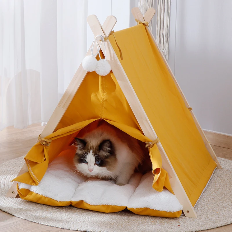 

Cat Tent Cat Nest Four Seasons Universal Summer Cool Nest Semi-Enclosed Cat Nest Cat Bed Supplies Cat House Pet Kennel