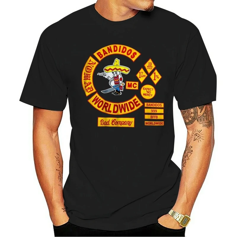 Bandidos MC по всему миру логотип мотоциклетная Клубная Футболка модная забавная высококачественная повседневная футболка с принтом 100% хлопок приятная на ощупь и мягкая
Bandidos MC по всему миру логотип мотоциклетная Клубная Футболка модная забавная высококачественная повседневная футболка с принтом 100% хлопок приятная на ощупь и мягкая