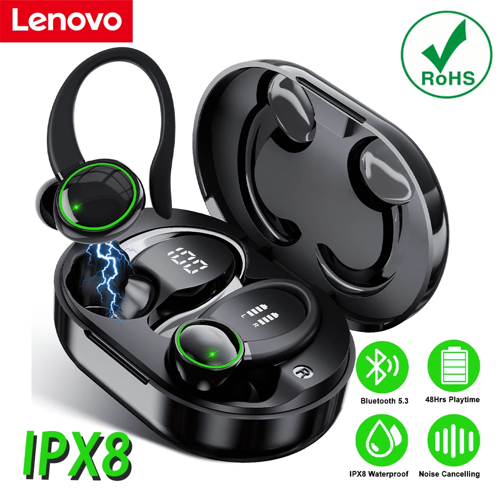 Спортивные Беспроводные наушники Lenovo XT60B Pro, Bluetooth 5,3, наушники с застежкой, шумоподавляющие наушники IPX8 для iPhone, Android
Спортивные Беспроводные наушники Lenovo XT60B Pro, Bluetooth 5,3, наушники с застежкой, шумоподавляющие наушники IPX8 для iPhone, Android