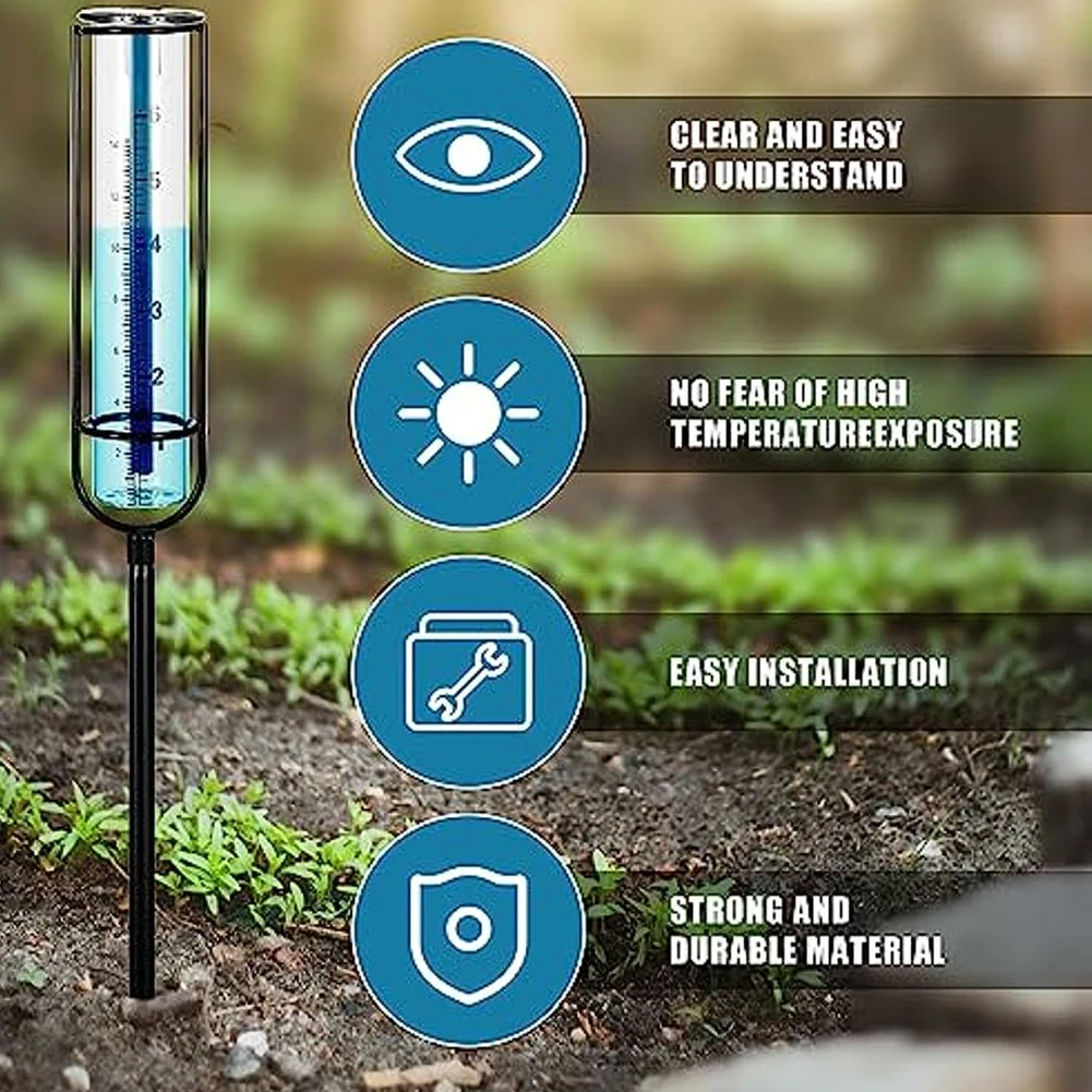 Rain Gauge For Outdoor Lawn Garden ToolSpiral Lawn Rain Gauge Glass Floating Rain Meter For Colorful Bar Blue 6 Inches
Rain Gauge For Outdoor Lawn Garden ToolSpiral Lawn Rain Gauge Glass Floating Rain Meter For Colorful Bar Blue 6 Inches