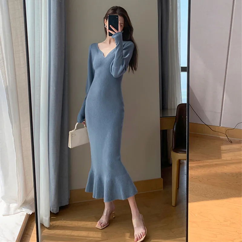 2023 Women's Dresses Simple And Elegant French Gentle Wind Slimming V-neck Fishtail Partty Free Shipping
2023 Women's Dresses Simple And Elegant French Gentle Wind Slimming V-neck Fishtail Partty Free Shipping