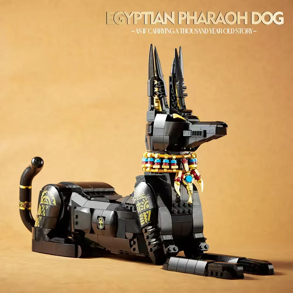 NEW IDEAS 1208pcs MOC Creativity Egypt Pharaoh Hound Building Blocks Assembling dog Bricks Model Toys for Children Gift Set NEW IDEAS 1208pcs MOC Creativity Egypt Pharaoh Hound Building Blocks Assembling dog Bricks Model Toys for Children Gift Set