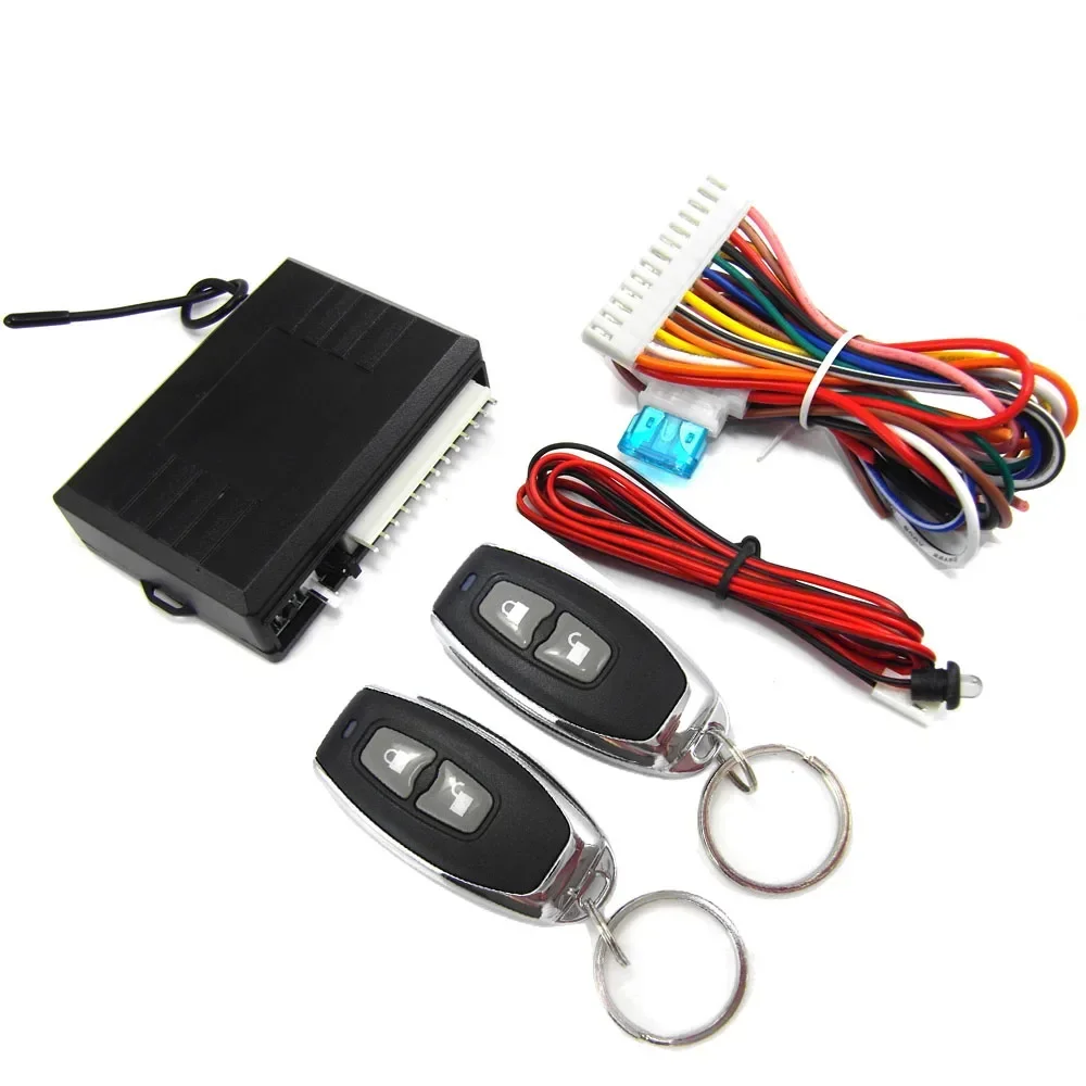 Sistema de entrada sin llave Universal, dispositivo de sistemas de alarma para coche, Kit de Control remoto automático, cerradura de puerta, bloqueo y desbloqueo Central del vehículo Sistema de entrada sin llave Universal, dispositivo de sistemas de alarma para coche, Kit de Control remoto automático, cerradura de puerta, bloqueo y desbloqueo Central del vehículo