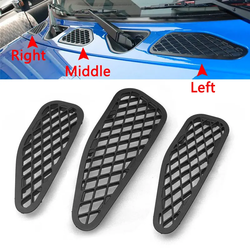 

Car Air Cowl Flow Vent Heater Duct Hole Cover Intake Grille Trim For Toyota FJ Cruiser 2007-2021