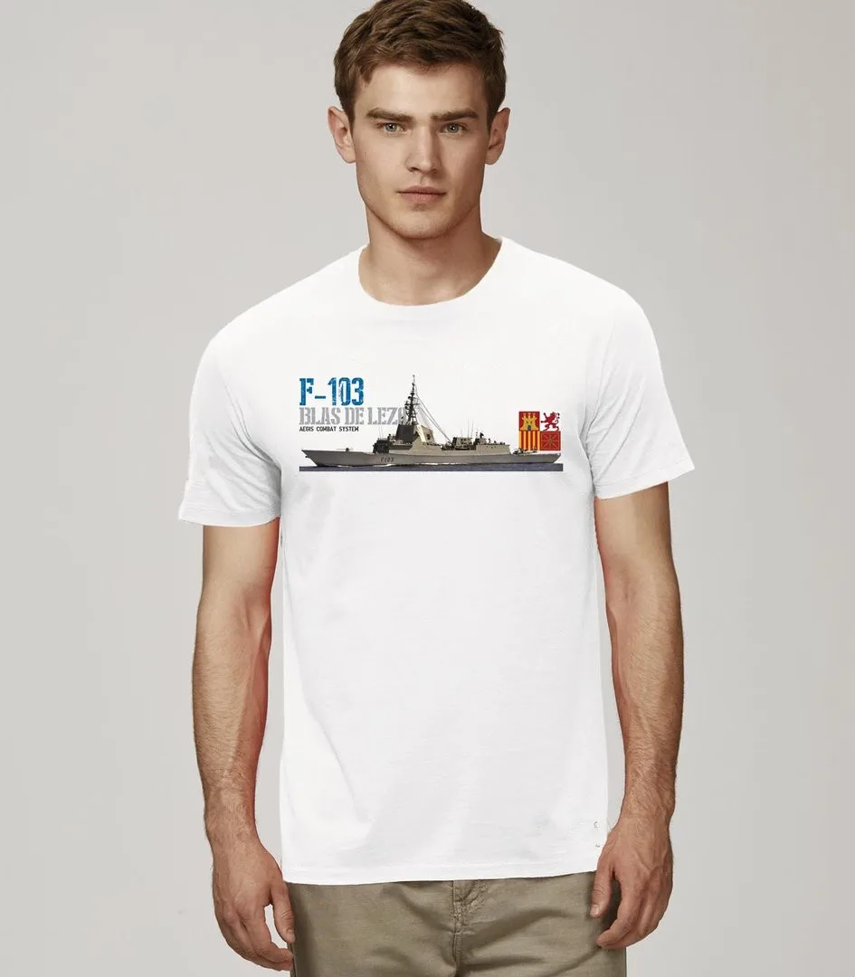 

Spanish Naval F-103 Blas De Lezo T-Shirt Short Sleeve Casual Cotton O-Neck Summer Mens T Shirts