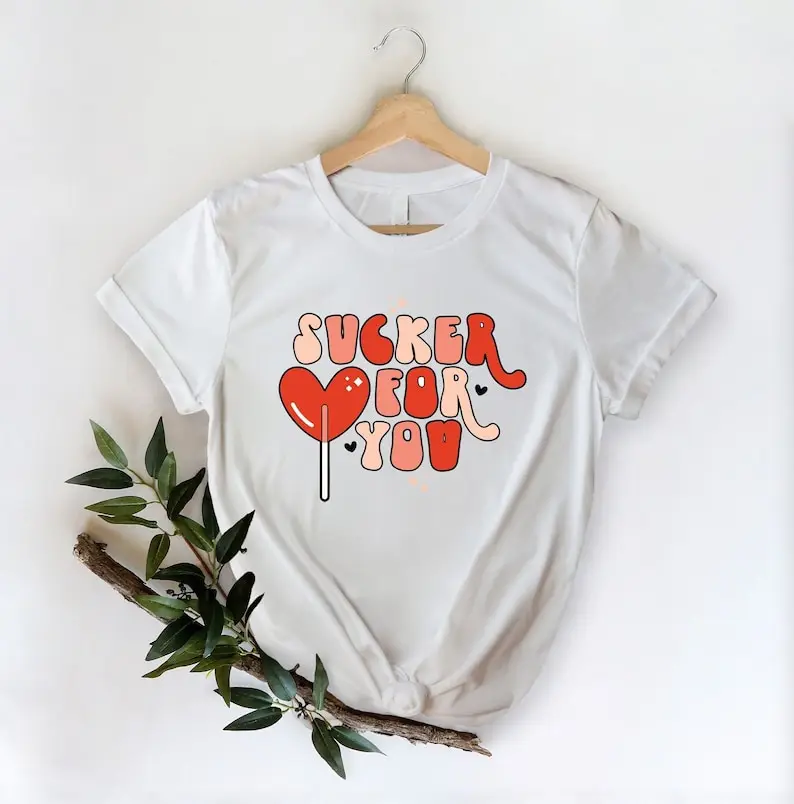 Sucker For You Shirt, Valentines Day Gift Short Sleeve Top Tees O Neck Fashion Streetwear harajuku 100%Cotton goth Drop Shipping 
Sucker For You Shirt, Valentines Day Gift Short Sleeve Top Tees O Neck Fashion Streetwear harajuku 100%Cotton goth Drop Shipping