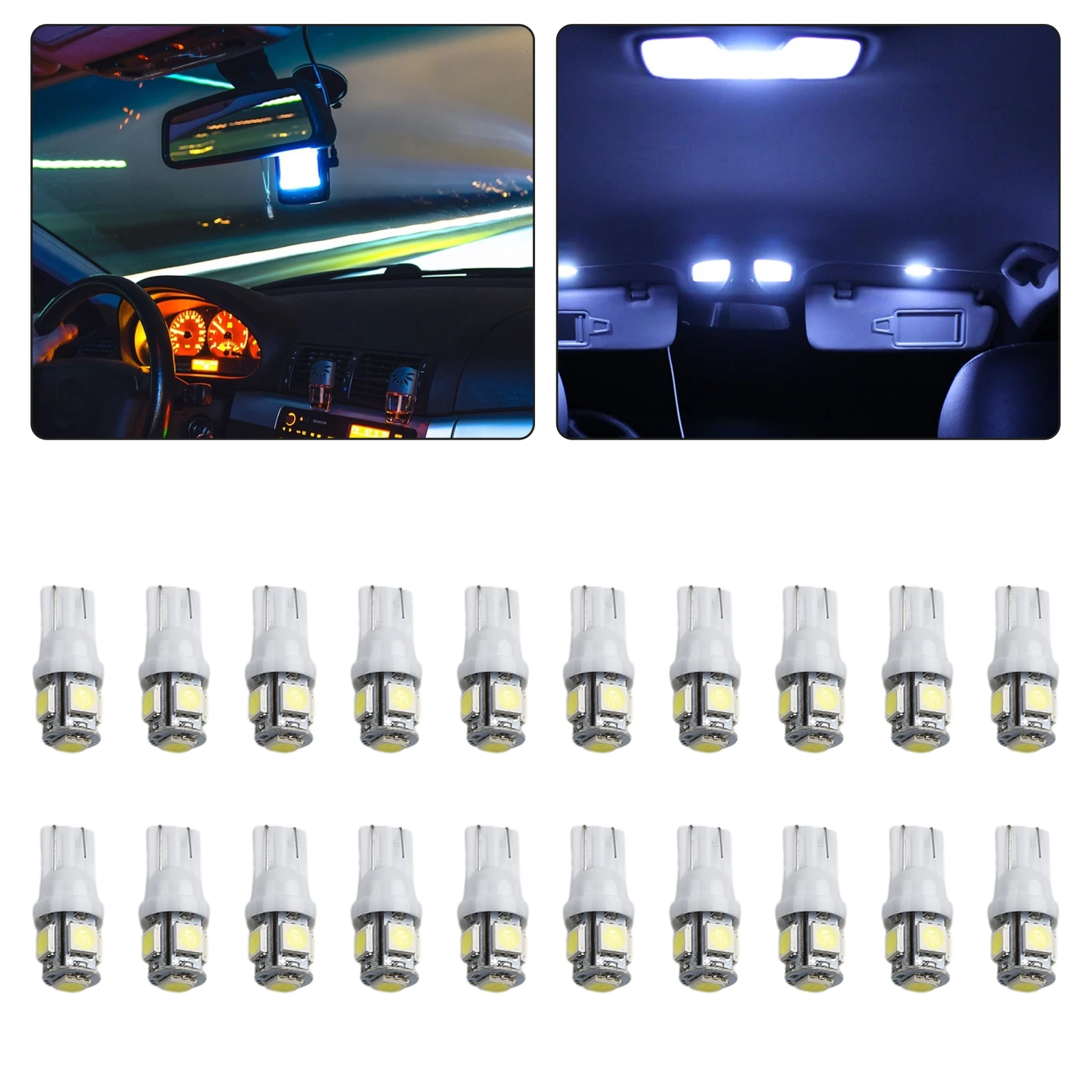 Reverse Lights Car Signs For Side Turn Signals For Rear Turn Signals Parking Bulbs For Car LED Bulbs T10 W5W 194 12V 20 Pcs
Reverse Lights Car Signs For Side Turn Signals For Rear Turn Signals Parking Bulbs For Car LED Bulbs T10 W5W 194 12V 20 Pcs