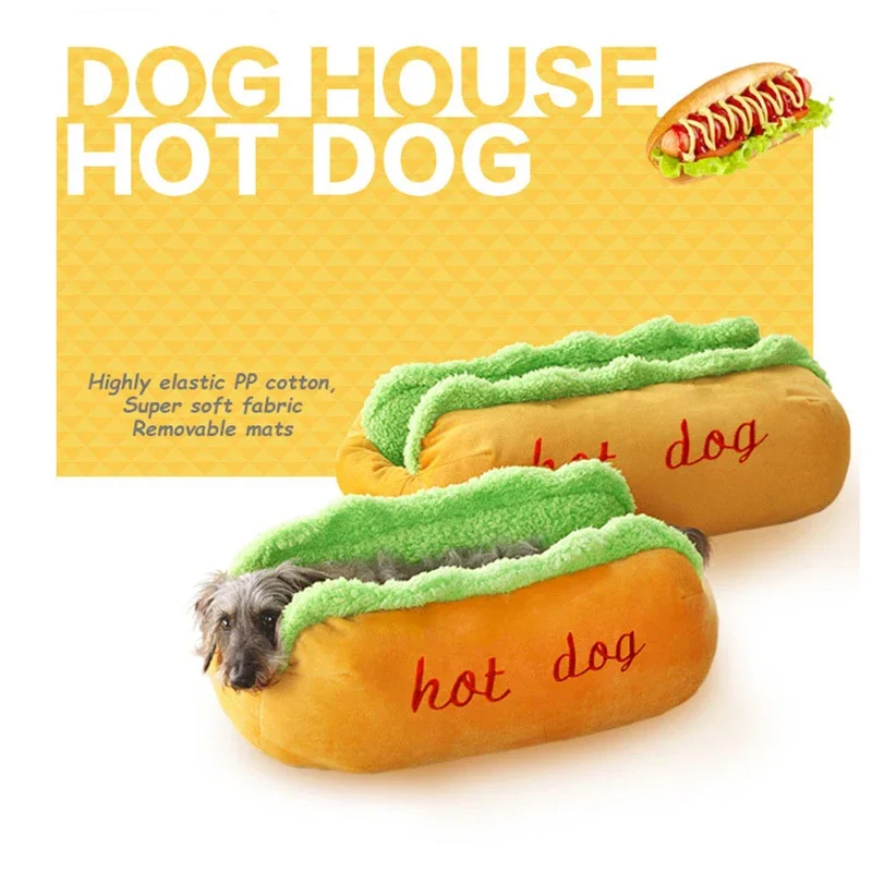 

Dog Cat Kennel Hot Dog Bed Pet Winter Beds Fashion Sofa Cushion Supplies Warm Dog House Pet Sleeping Bag Cozy Puppy Nest Kennel