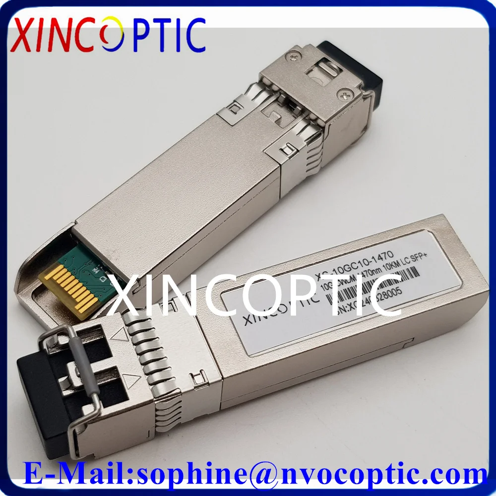 

2Pcs 10G 10KM 1470nm CWDM SFP+ Transceiver Module,10Gbps CWDM 10km 1470~1570nm DFB DOM Duplex LC SMF Optic Transceiver Module