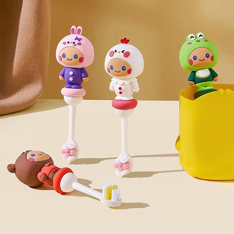 Soft Bristles Cute Children Toothbrush Rabbit Bear Cartoon Silicone Brush Head Baby Kids Dental Oral Hygiene Care
Soft Bristles Cute Children Toothbrush Rabbit Bear Cartoon Silicone Brush Head Baby Kids Dental Oral Hygiene Care