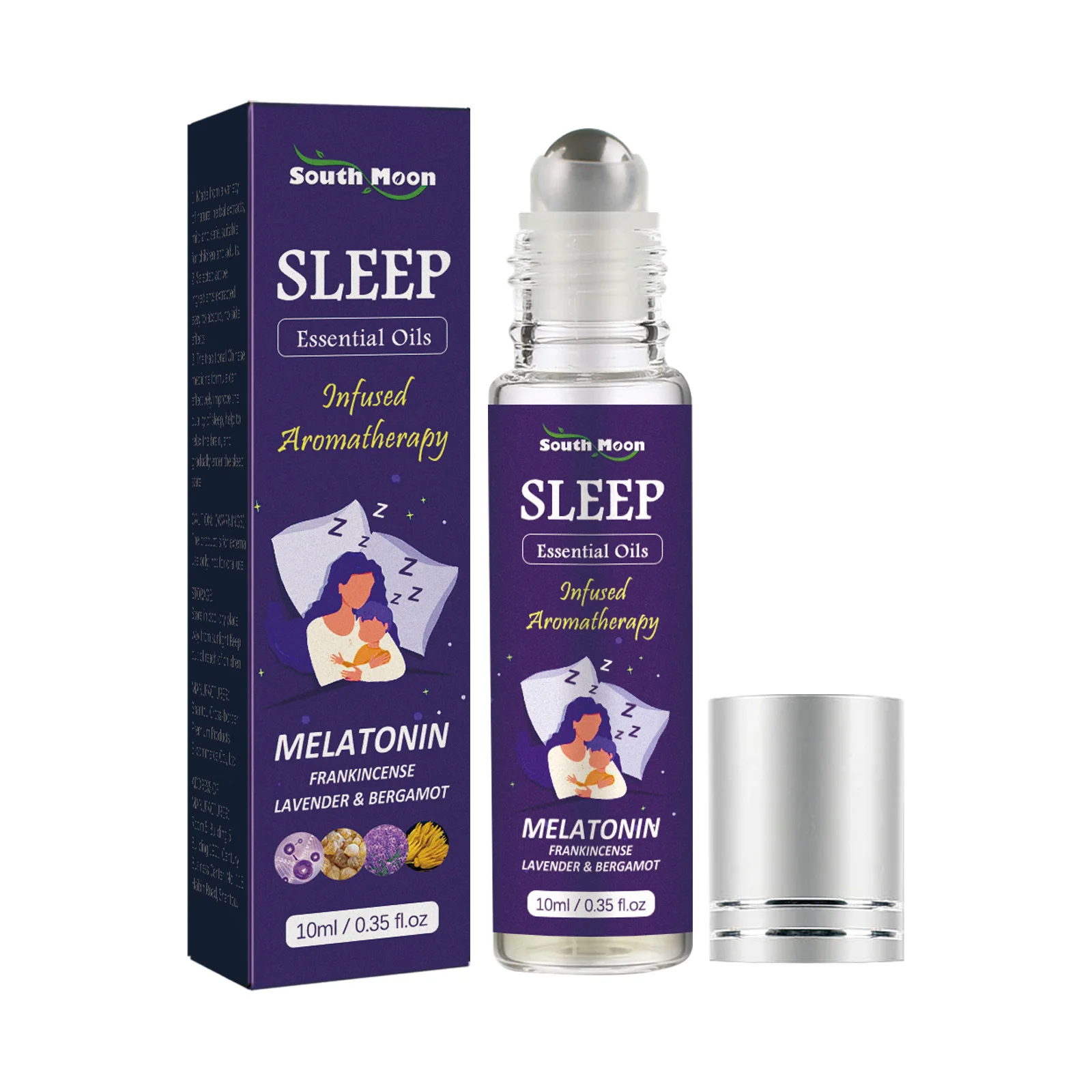 

10ml Sleep Essential Oil Soothing Sleep Aid Spray Plant Essence Lavender And Bergamot Soothing Essential Oil Skin Care Oil