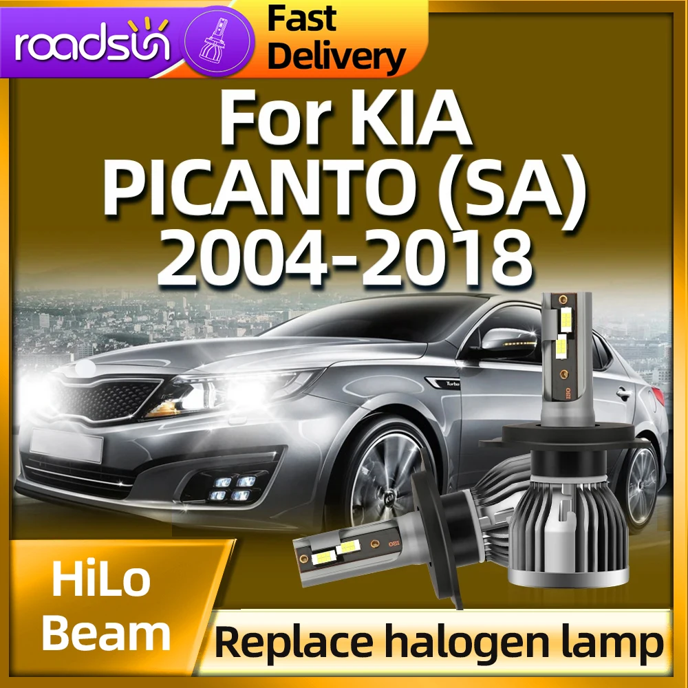 Roadsun H4 LED Bulb Car Headlamp 40000Lm Bulbs For KIA PICANTO (SA) 2004 2005 2006 2007 2008 2009 2010 2011 2012 2013 2014-2018
Roadsun H4 LED Bulb Car Headlamp 40000Lm Bulbs For KIA PICANTO (SA) 2004 2005 2006 2007 2008 2009 2010 2011 2012 2013 2014-2018