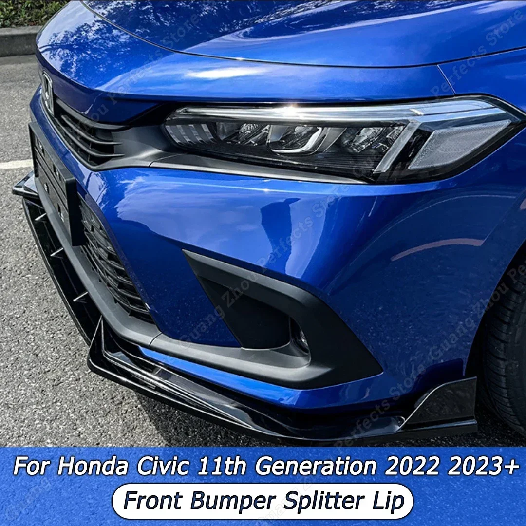 3Pcs Car Front Bumper Lip Spoiler Splitter Diffuser Body Kit Cover Guard For Honda Civic 11th Generation 2022 2023+ ABS Tuning
3Pcs Car Front Bumper Lip Spoiler Splitter Diffuser Body Kit Cover Guard For Honda Civic 11th Generation 2022 2023+ ABS Tuning