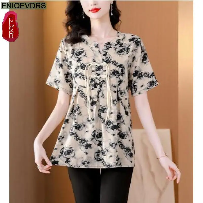 M-5XL Loose Clothes Women 2023 Hot Elegant Office Lady Bow Tie Shirts Retro Vintage Tunic Floral Print Tops Blouses
M-5XL Loose Clothes Women 2023 Hot Elegant Office Lady Bow Tie Shirts Retro Vintage Tunic Floral Print Tops Blouses