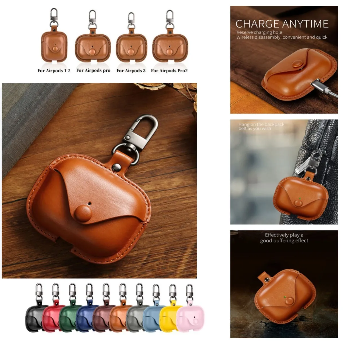 3D New Leather case For Airpods pro 2nd shockproof Anti drop and anti scratch with keychain leather cases For Airpods 1 2 pro 3
3D New Leather case For Airpods pro 2nd shockproof Anti drop and anti scratch with keychain leather cases For Airpods 1 2 pro 3