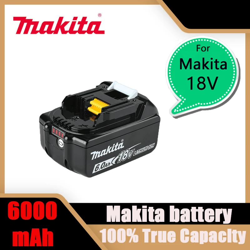 Makita Original Lithium ion Rechargeable Battery 18V 6000mAh 18v drill Replacement Batteries BL1860 BL1830 BL1850 BL1860B
Makita Original Lithium ion Rechargeable Battery 18V 6000mAh 18v drill Replacement Batteries BL1860 BL1830 BL1850 BL1860B