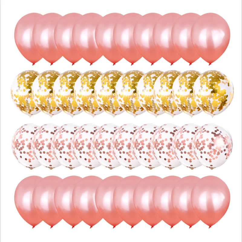 40 Piece 12 Inch Rose Gold Glitter Wedding Birthday Party Decoration Anniversary Latex Balloon Set
40 Piece 12 Inch Rose Gold Glitter Wedding Birthday Party Decoration Anniversary Latex Balloon Set