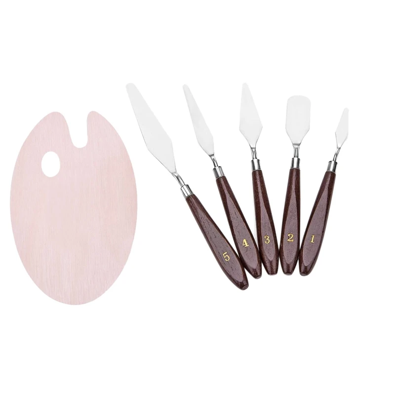6 Pcs Artist Palette Knife Set Paint Palette Painting Palette Knives Oil Painting Accessories Painting Spatula
6 Pcs Artist Palette Knife Set Paint Palette Painting Palette Knives Oil Painting Accessories Painting Spatula