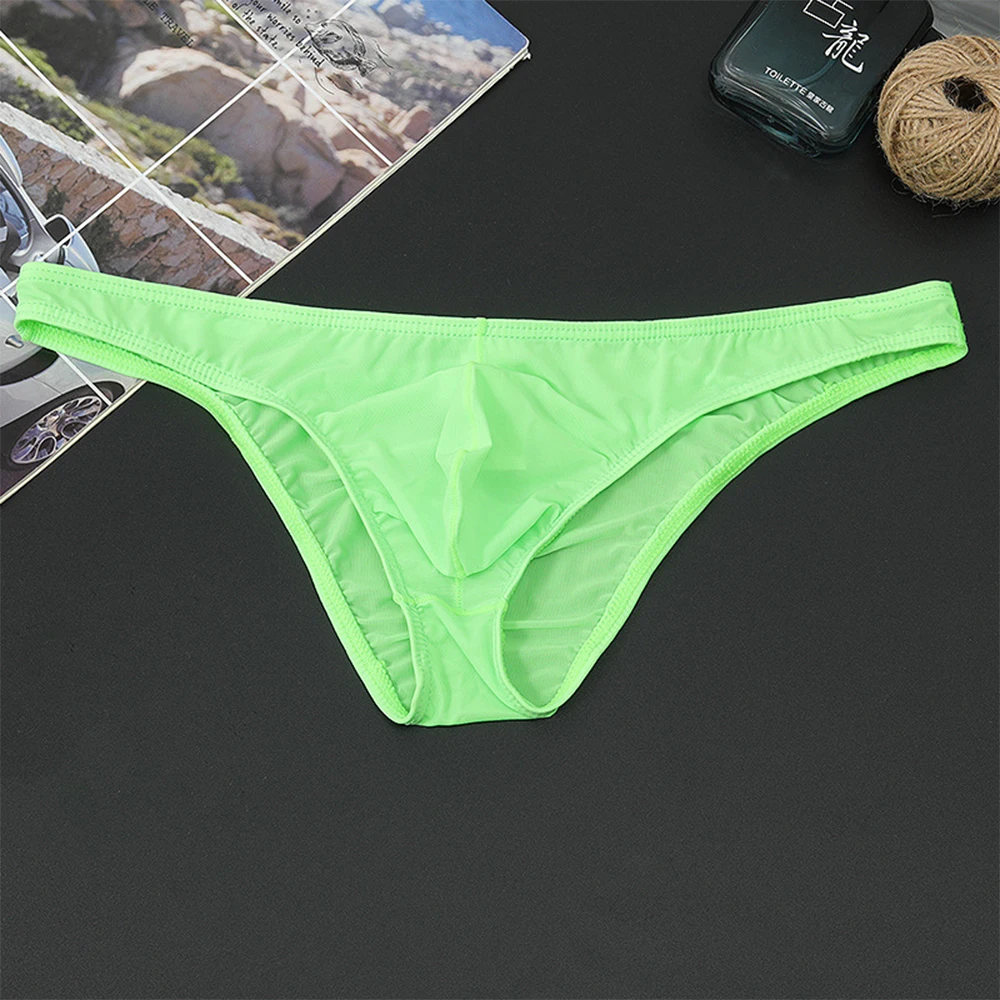 Men Ice Silk Briefs Low-Rise See-Through Pouch Underwear Thin Section Breathable Underpants High Elastic Bikini Slip Homme
Men Ice Silk Briefs Low-Rise See-Through Pouch Underwear Thin Section Breathable Underpants High Elastic Bikini Slip Homme