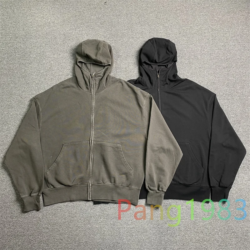 Wash Water Black Wash Water Grey FAR.ARCHIVE Mask Zipper Hoodie Men Women Solid Color Versatile Sweatshirt
Wash Water Black Wash Water Grey FAR.ARCHIVE Mask Zipper Hoodie Men Women Solid Color Versatile Sweatshirt