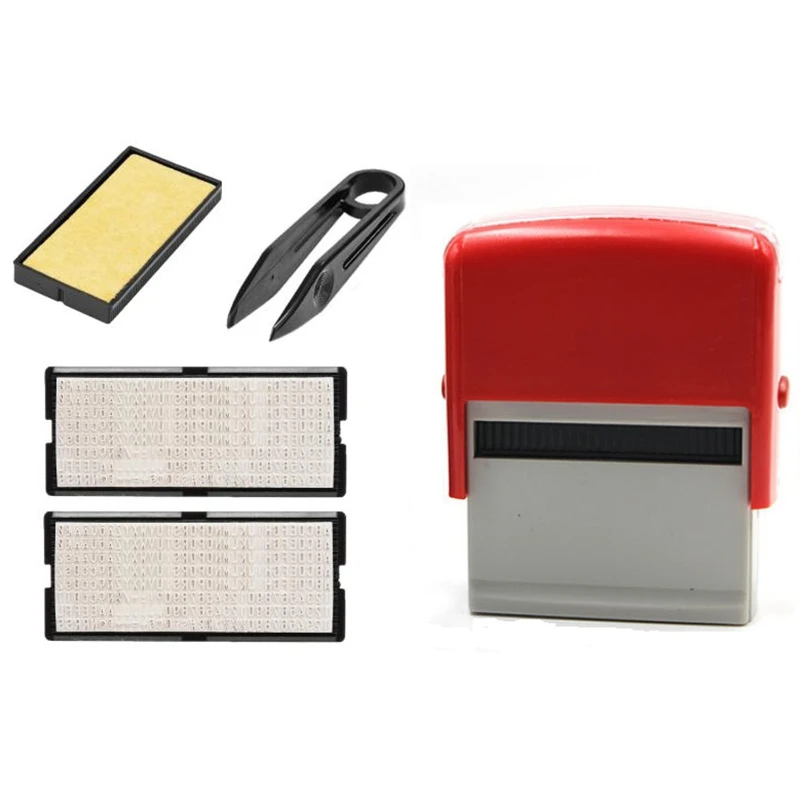 2X Self Inking Stamp Set Custom Personalised DIY Business Name Number Address Printing Rubber Stamp With Tweezers Red
2X Self Inking Stamp Set Custom Personalised DIY Business Name Number Address Printing Rubber Stamp With Tweezers Red