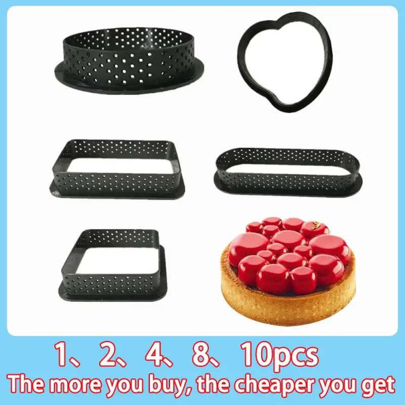 8PCS DIY Tart Ring Mold Cake tools French Dessert Bakeware Cutter Round Shape Decorating Tool Perforated Mousse Circle
8PCS DIY Tart Ring Mold Cake tools French Dessert Bakeware Cutter Round Shape Decorating Tool Perforated Mousse Circle