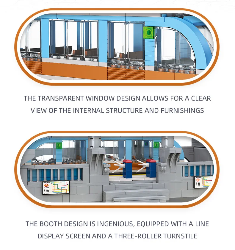 In stock Creative City Light Rail Station Building Blocks MOC street view Subway Station Train Creative Model Set Bricks Toys In stock Creative City Light Rail Station Building Blocks MOC street view Subway Station Train Creative Model Set Bricks Toys