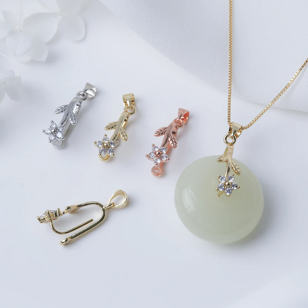 Jade Pendant Bail Buckle Brass Gold Plated CZ Flower Leaf Shaped Pinch Clip Clasps Connectors For DIY Necklace Jewelry Making
Jade Pendant Bail Buckle Brass Gold Plated CZ Flower Leaf Shaped Pinch Clip Clasps Connectors For DIY Necklace Jewelry Making