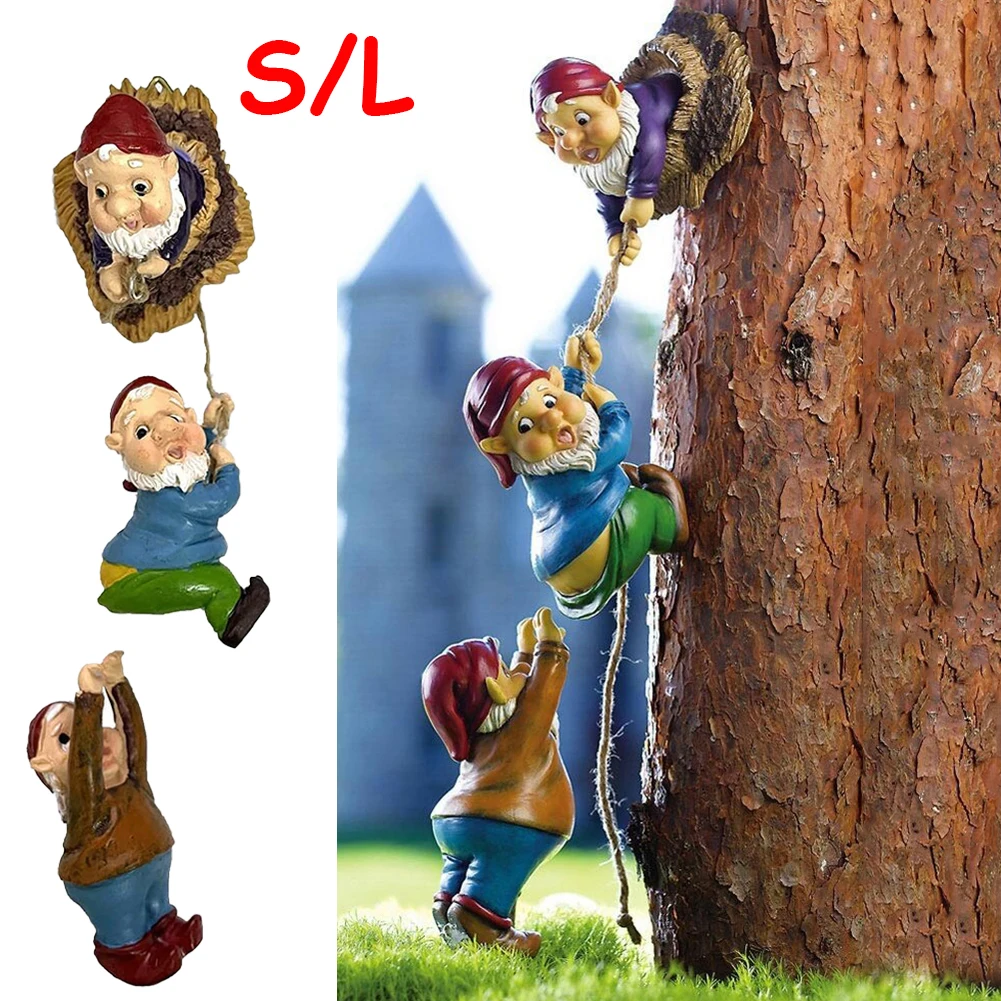 Dwarf Climbing Gnome Figurines Courtyard Landscape Decoration Sculpture Resin Art Statues Gift Courtyard Mini Garden Accessories
Dwarf Climbing Gnome Figurines Courtyard Landscape Decoration Sculpture Resin Art Statues Gift Courtyard Mini Garden Accessories