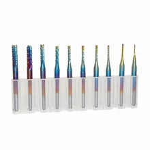Heavy Duty CNC Router Bits 10 Packs CNC Bit End Mill Cutter Router Bit Set 0.8-3.175mm for Mold Plastic Fiber Hard Wood
Heavy Duty CNC Router Bits 10 Packs CNC Bit End Mill Cutter Router Bit Set 0.8-3.175mm for Mold Plastic Fiber Hard Wood