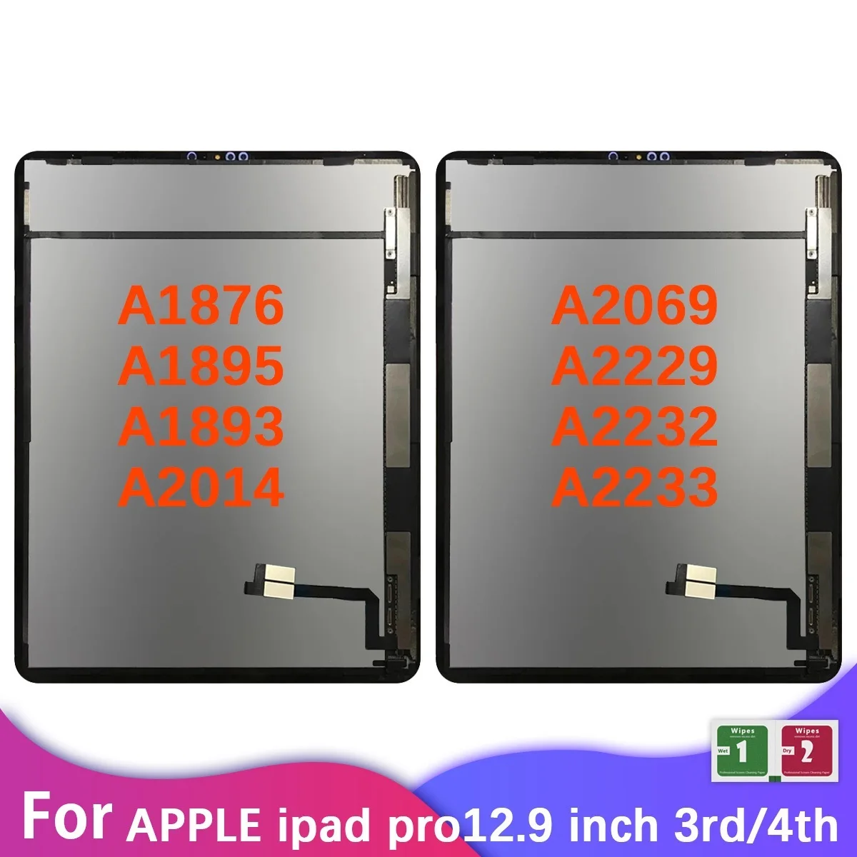 

New Original 12.9" For iPad Pro 12.9 3rd 4th Gen A1876 A1895 A1983 A2014 A2229 Lcd Touch Screen Display Assembly Replacement