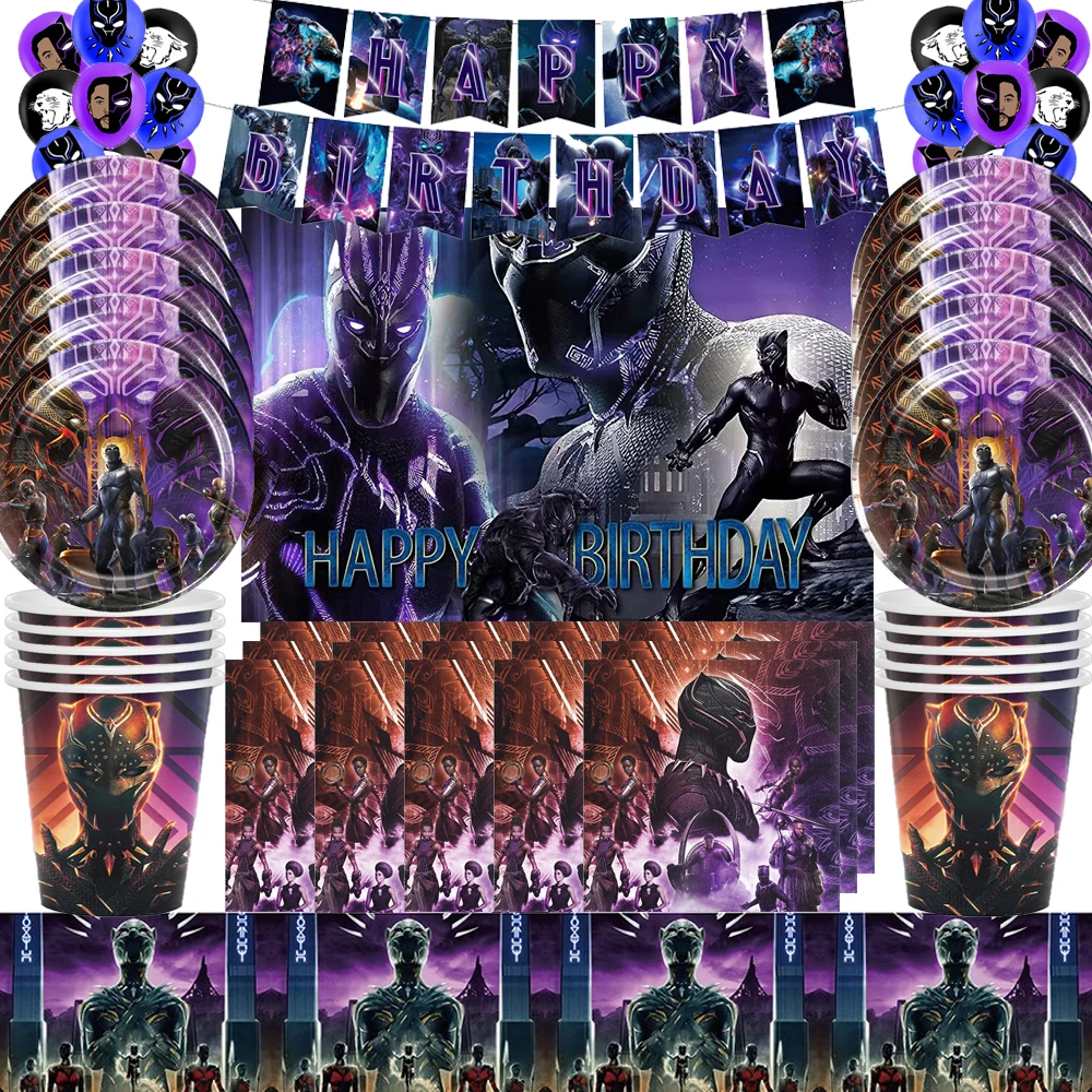 Black Panther Birthday Party Decorations Kids Facorate Superhero Supplies Table Cover Cake Decorating Banner Ballons Baby Shower
Black Panther Birthday Party Decorations Kids Facorate Superhero Supplies Table Cover Cake Decorating Banner Ballons Baby Shower