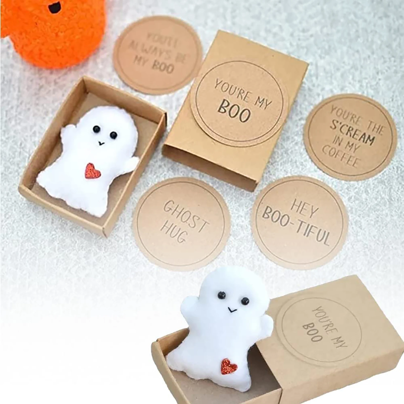 Cute Ghost Matchboxes Halloween Greeting Card Gifts With Handmade Plush Toy Halloween Party Decoration Gifts For Kids
Cute Ghost Matchboxes Halloween Greeting Card Gifts With Handmade Plush Toy Halloween Party Decoration Gifts For Kids