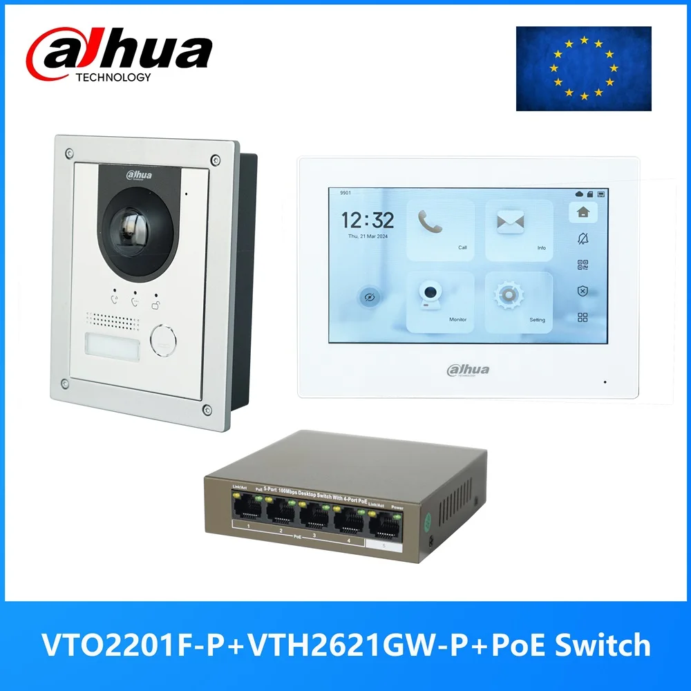 Dahua Набор мультиязычной IP-видеодомофона, переключатель VTO2201F-P & PoE, поддержка SIP, Замена Товара
Dahua Набор мультиязычной IP-видеодомофона, переключатель VTO2201F-P & PoE, поддержка SIP, Замена Товара