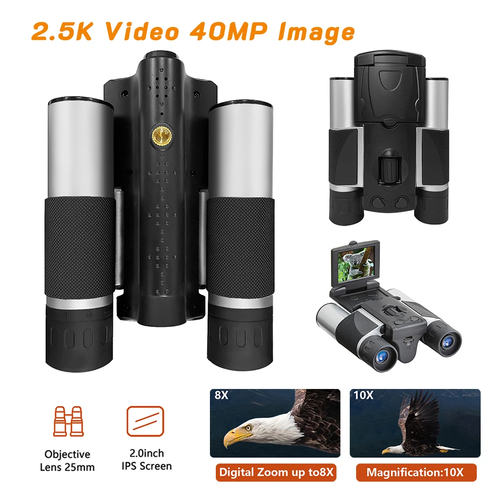 HD Powerful Binoculars Screen Video Photo Recorder Telescope Zoom 12X Digital Telescope 1000m Portable Travel BBQ Pinic Camping
HD Powerful Binoculars Screen Video Photo Recorder Telescope Zoom 12X Digital Telescope 1000m Portable Travel BBQ Pinic Camping