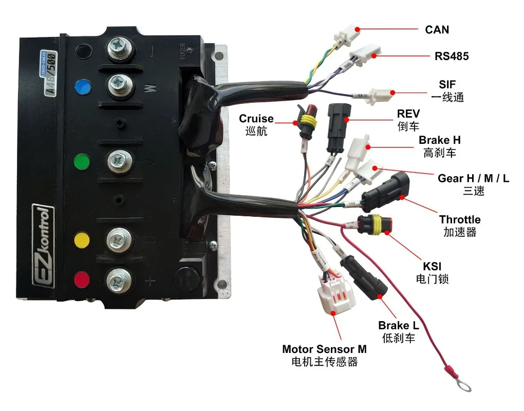 

Electric Vehicle Controller 120v 300A-1500A Brushless DC Controller for 3KW-20KW Motor