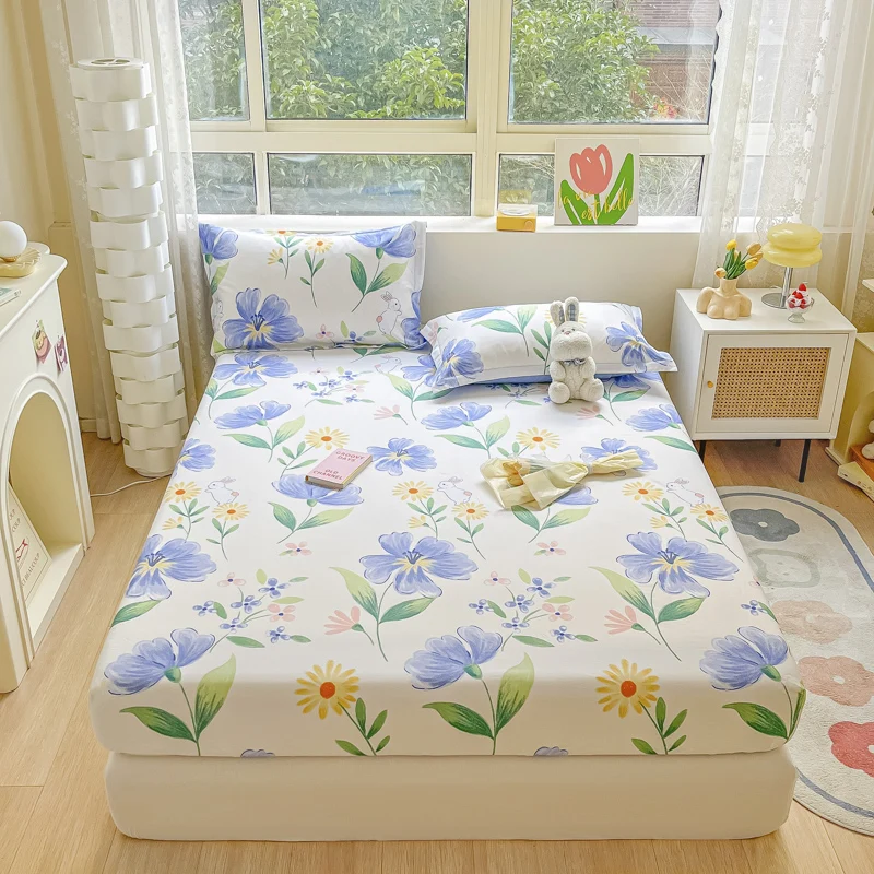 Printing Fitted Sheet Pure Cotton Mattress Cover Single Double Queen Size Bed Sheet With Elastic Band Bedsheet 140x200 160x200
Printing Fitted Sheet Pure Cotton Mattress Cover Single Double Queen Size Bed Sheet With Elastic Band Bedsheet 140x200 160x200