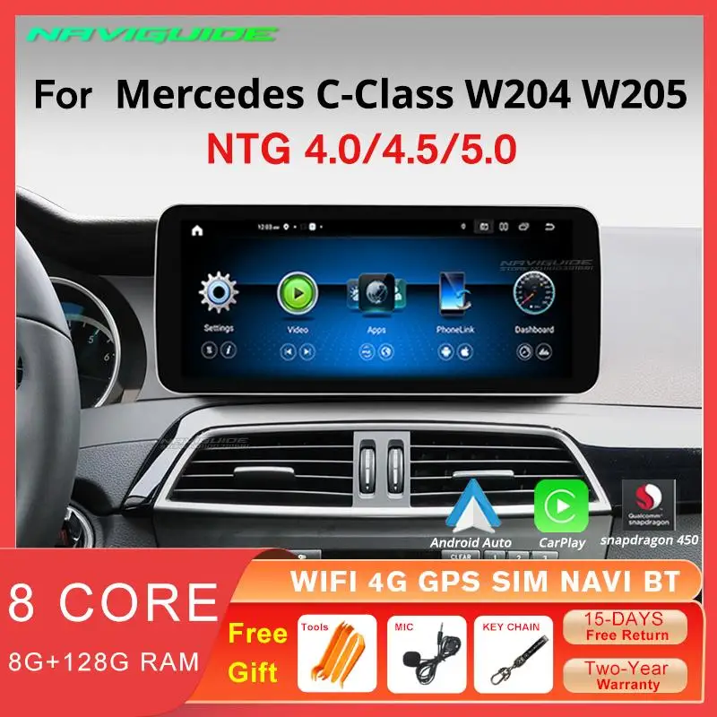Автомагнитола для Mercedes W204 W205 12,3-2007 NTG Carplay GPS Bluetooth Haed мультимедийный стереоплеер IDE 2018 "Android12
Автомагнитола для Mercedes W204 W205 12,3-2007 NTG Carplay GPS Bluetooth Haed мультимедийный стереоплеер IDE 2018 "Android12