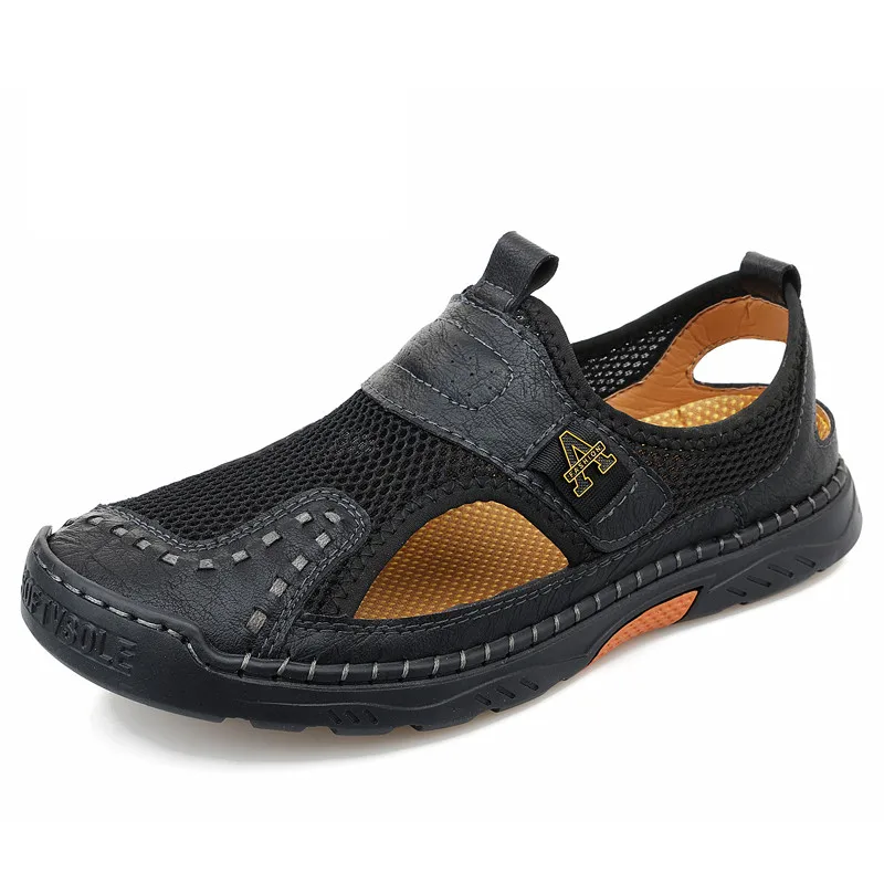 Brand Summer Men Breathable Mesh Sandals Handmade Outdoor Shoes Men Sandals Casual Male Soft Walking Beach Sandals Men's Shoes
Brand Summer Men Breathable Mesh Sandals Handmade Outdoor Shoes Men Sandals Casual Male Soft Walking Beach Sandals Men's Shoes