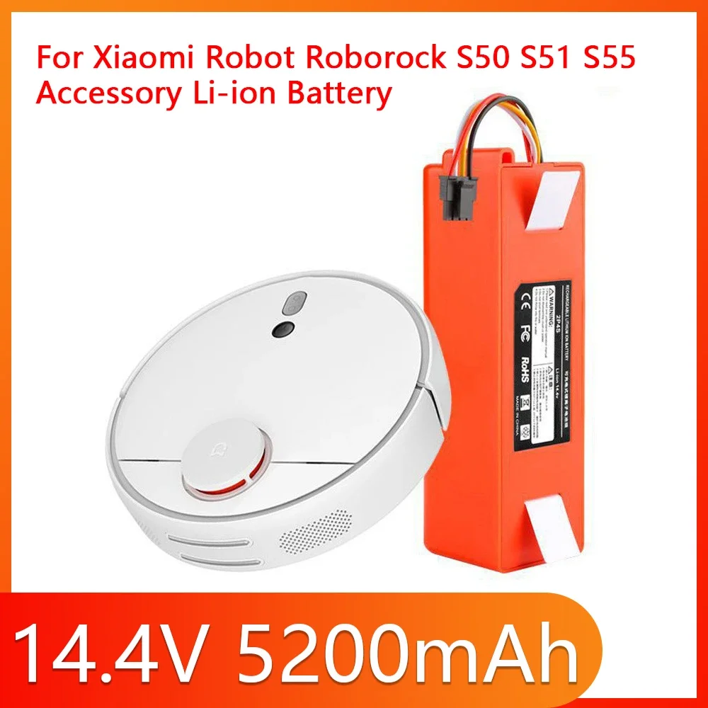18650 14.4V 5200mAh Lithium Battery,for xiaomi mijia Vacuum Robotics cleaner accessories S50 S51 rechargeable Li-ion Battery
18650 14.4V 5200mAh Lithium Battery,for xiaomi mijia Vacuum Robotics cleaner accessories S50 S51 rechargeable Li-ion Battery