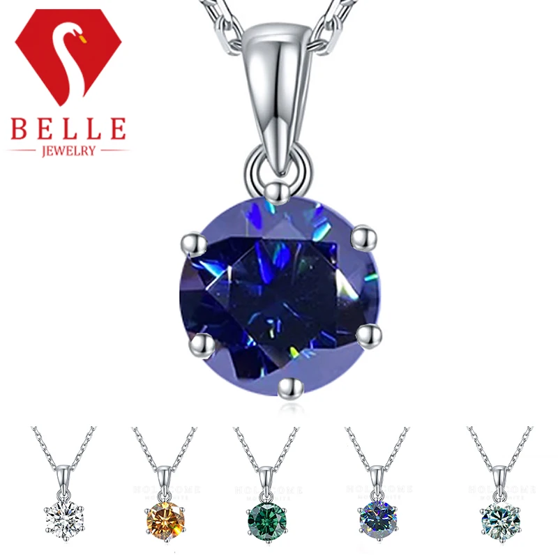 1CT~4CT Multicolor Round Shape Moissanite Pendant 18K White Gold Plated 925 Silver Necklace 18IN For Womens Fine Jewelry Gift
1CT~4CT Multicolor Round Shape Moissanite Pendant 18K White Gold Plated 925 Silver Necklace 18IN For Womens Fine Jewelry Gift