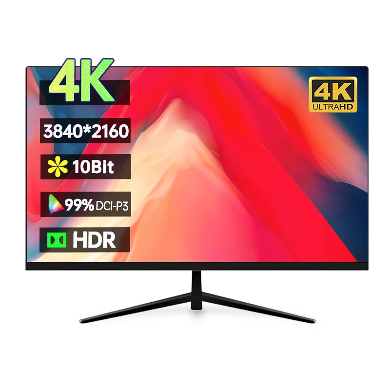 

27 Inch 4K UHD 3840*2160 Monitor HDR 99%DCI-P3 10Bit HDR Computer Desktop IPS Display Low Blue Light Screen For Design Drafting