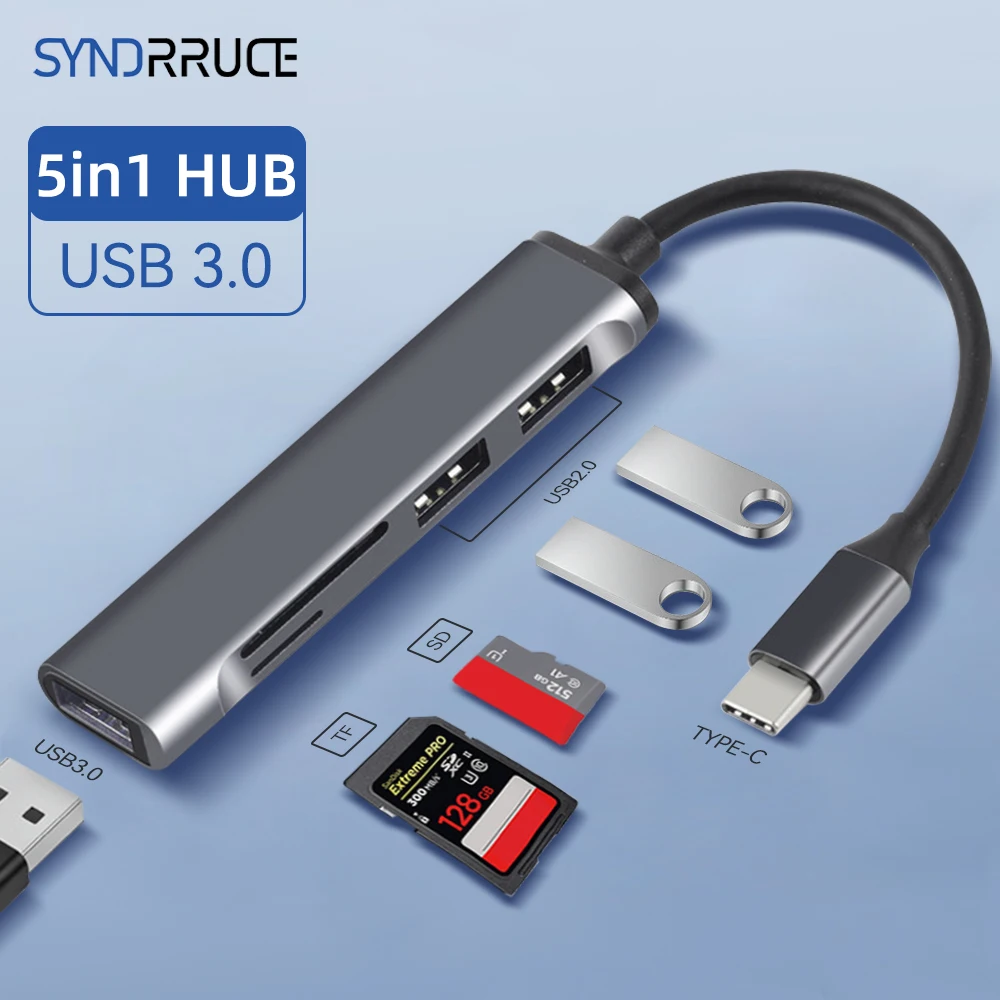 5 in 1 USB C HUB For Macbook Air Pro iPad Pro M2 M1 PC Type C Adapter for Lenovo Xiaomi Macbook Accessories USB 3.0 HUB
5 in 1 USB C HUB For Macbook Air Pro iPad Pro M2 M1 PC Type C Adapter for Lenovo Xiaomi Macbook Accessories USB 3.0 HUB